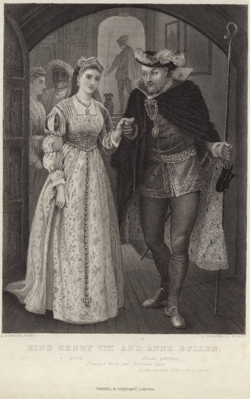 Kral Henry VIII ve Anne Bullen by Arthur Hopkins