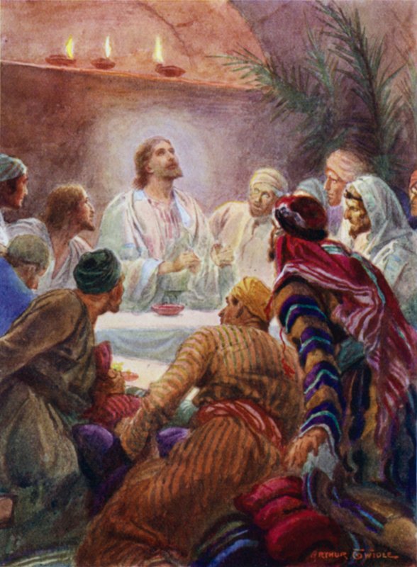 Rabbin akşam yemeği (renkli taş) by Arthur Twidle