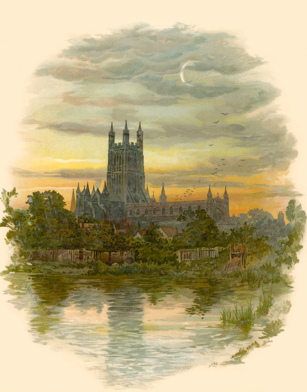 Gloucester Katedrali, Kuzey Batı by Arthur Wilde Parsons