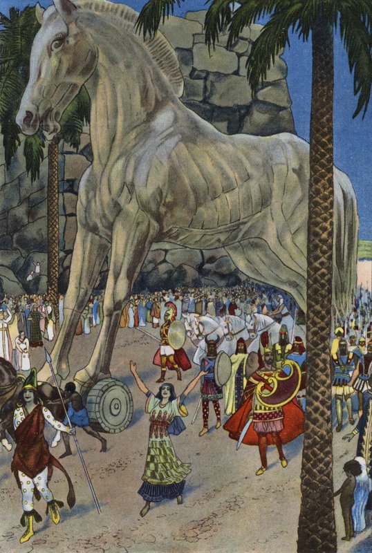 Truva Atı (renkli taş) by Artus Scheiner