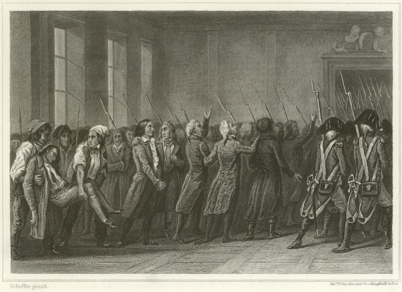 Girondistler ölüme yürüdü by Ary Scheffer