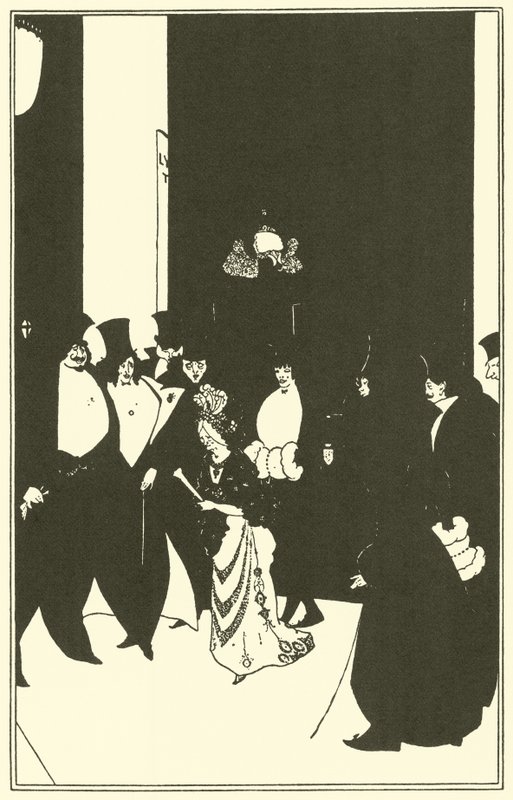 Bayan Altın Escort by Aubrey Beardsley