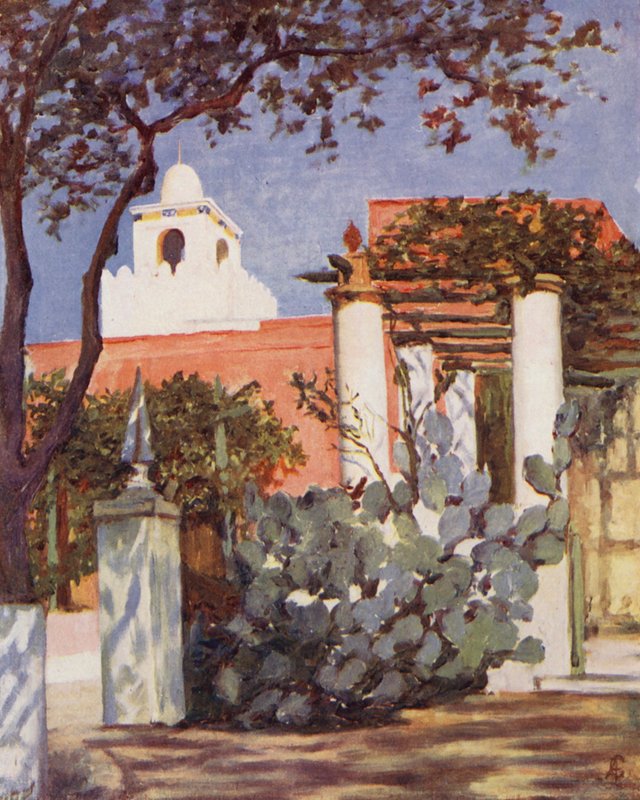 Villa Dubuffe (renkli litho) by Augustine Fitzgerald