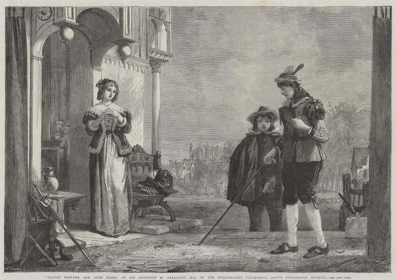 Usta İnce ve Anne Sayfası by Augustus Wall Callcott
