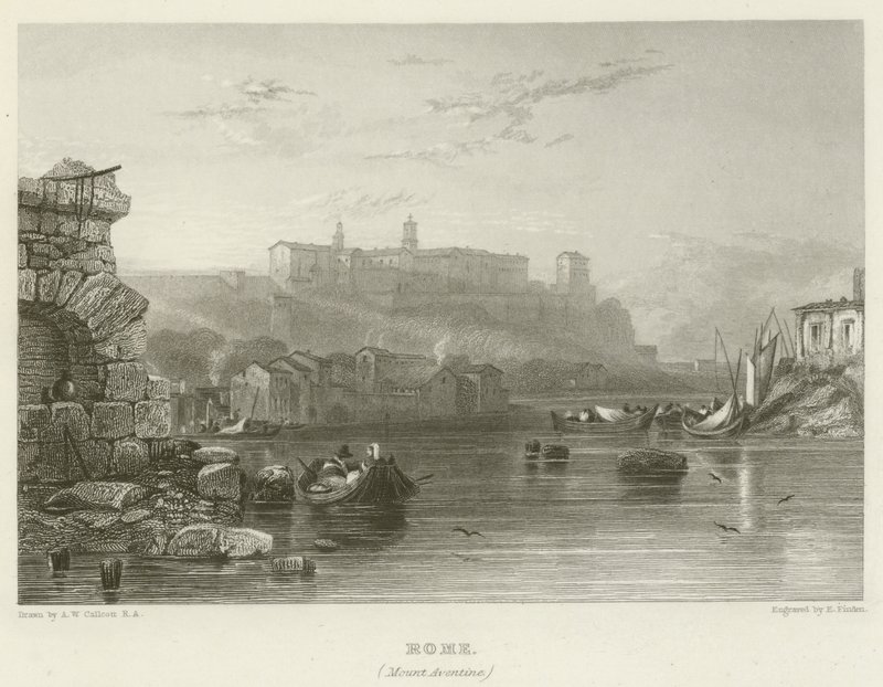 Roma, Aventine Dağı by Augustus Wall Callcott