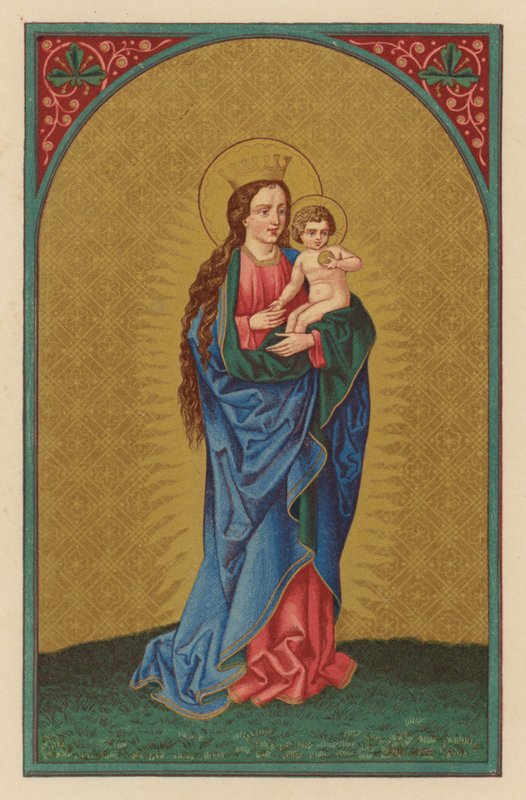 Cennetin Kraliçesi (kromolit) by Austrian School