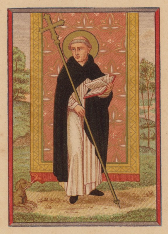 S Dominicus (kromolitho) by Austrian School