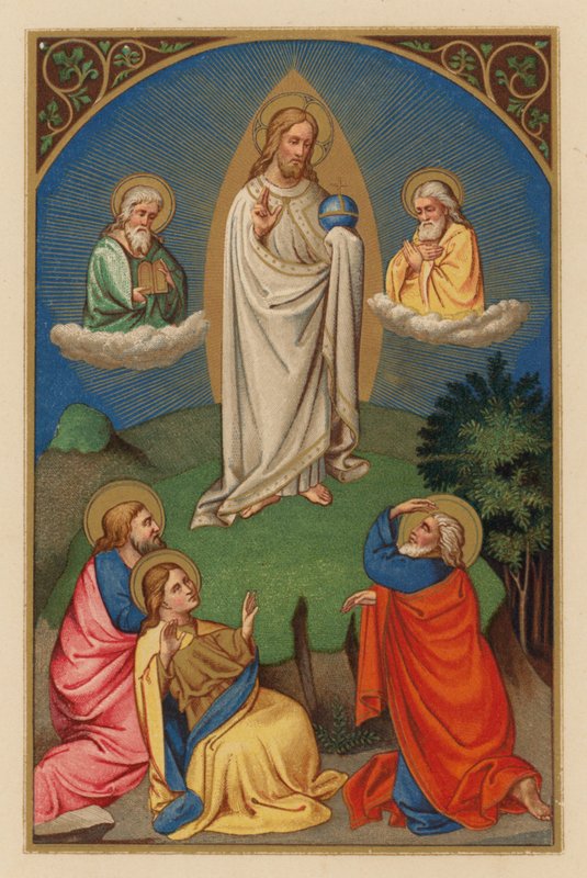 Transfiguratio D N J Chr (kromolitho) by Austrian School