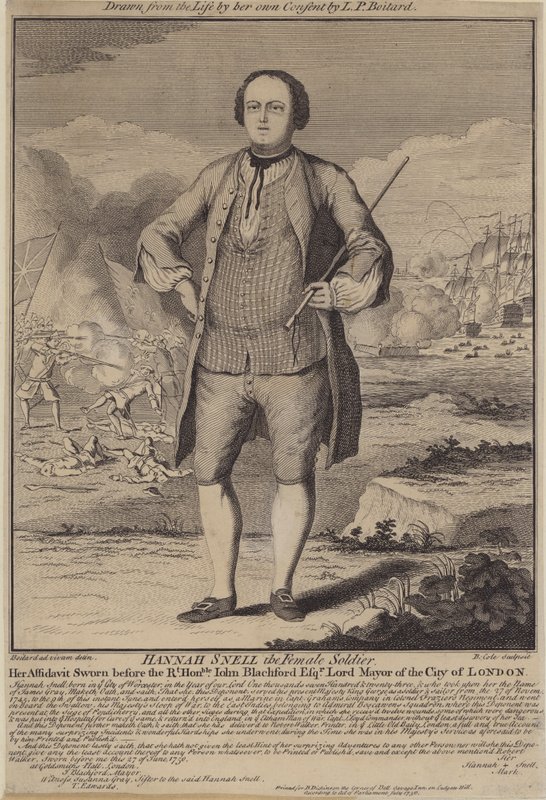 Hannah Snell, Kadın Asker (gravür) by B. Cole