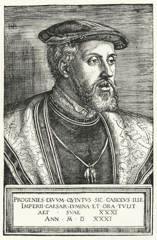 Charles V, Kutsal Roma İmparatoru by Barthel after Beham