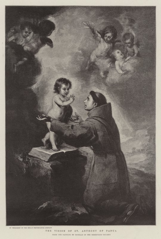 Padua Aziz Anthony'nin Vizyonu by Bartolomé Esteban Murillo