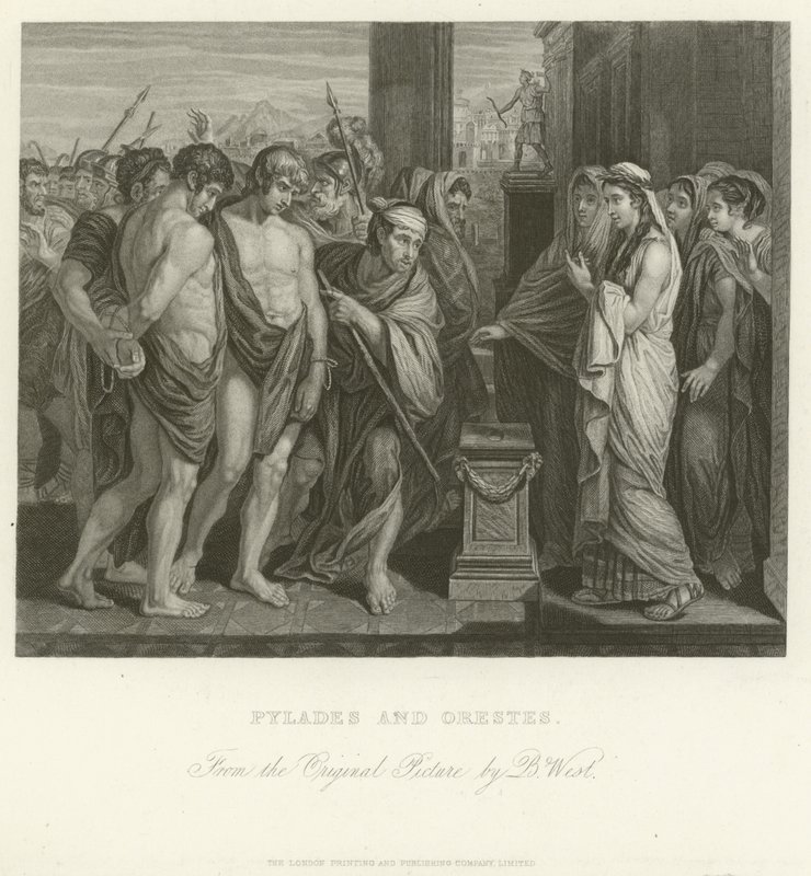 Pylades ve Orestes by Benjamin West