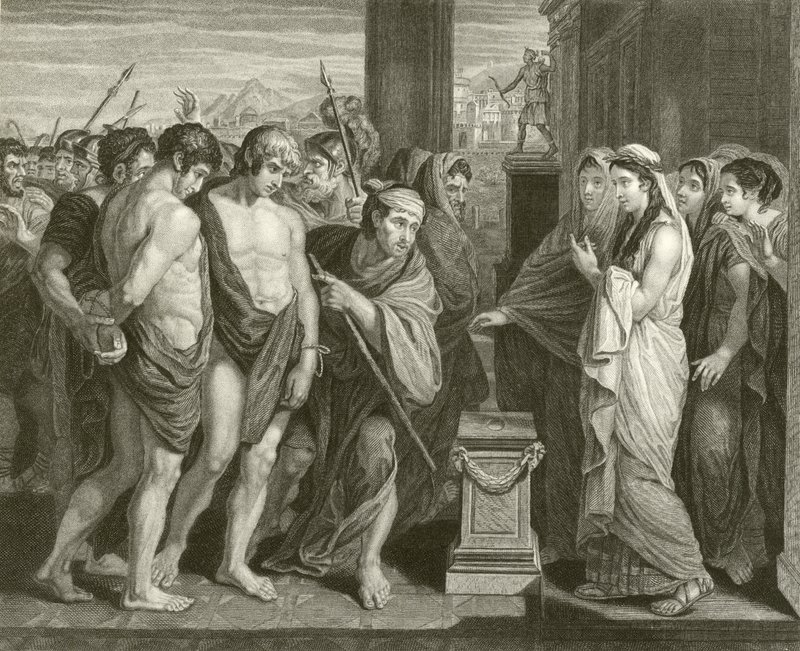 Pylades ve Orestes by Benjamin West
