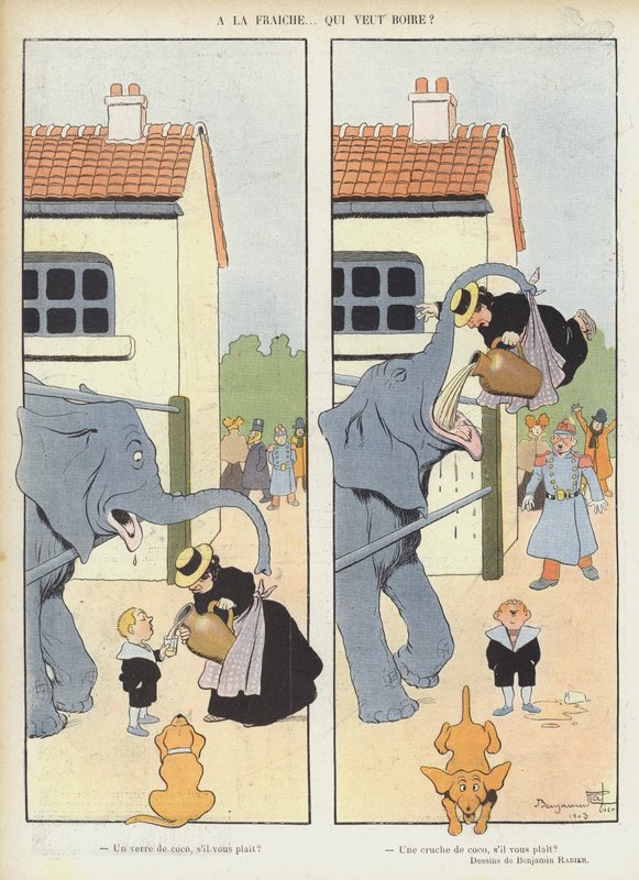 Le Rire için İllüstrasyon by Benjamin Rabier