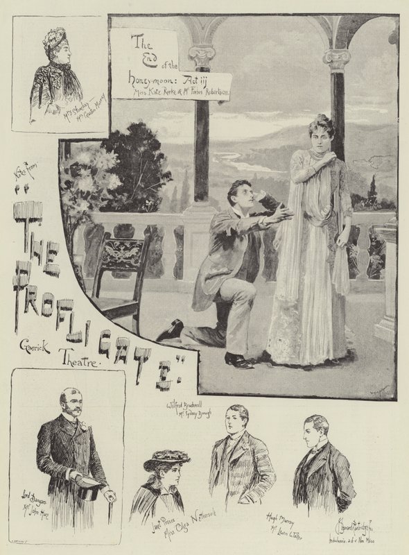Profligate, Garrick Tiyatrosu'nda by Bernard Partridge