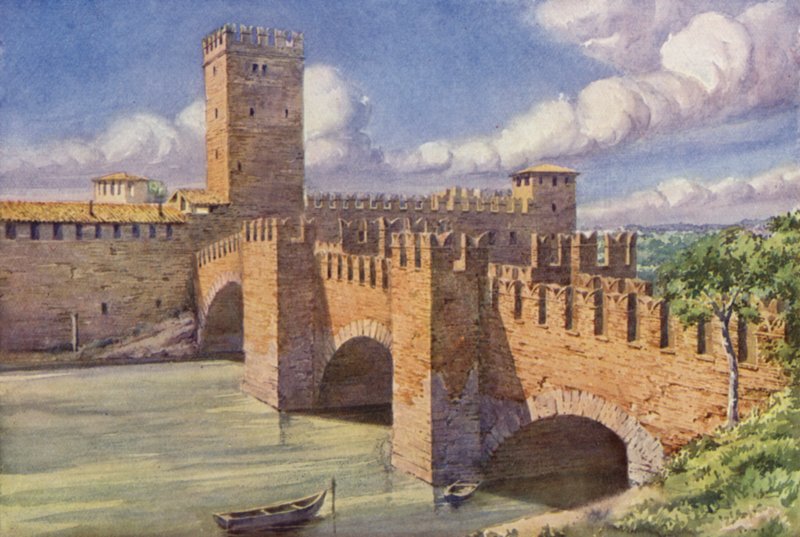 Vecchio Kalesi, Verona (renkli taş) by C.T.G. Formili