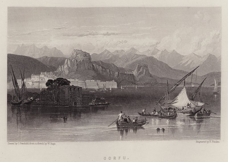 Korfu (renkli taş) by C. (after) Stanfield