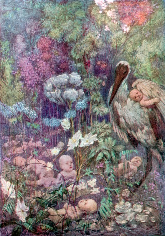 Babyland (renkli lito) by C. Dudley (after) Tennant