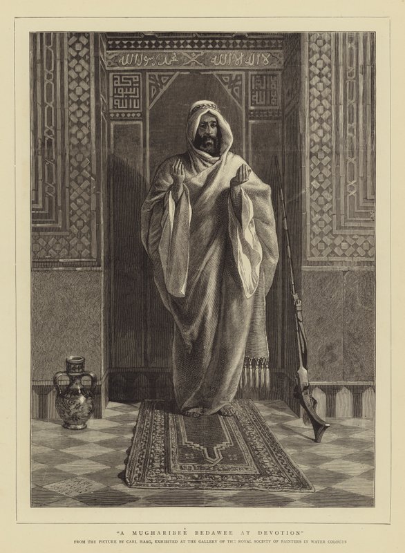 Adanmışlıkta Mugharibee Bedevi by Carl Haag