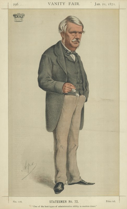 Lord John Lawrence (renkli taş) by Carlo Pellegrini