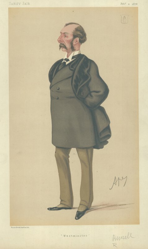 Sir Charles Russell (renkli taş) by Carlo Pellegrini