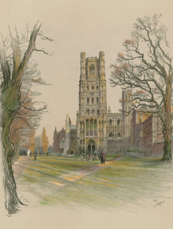 Ely Katedrali by Cecil Charles Windsor Aldin