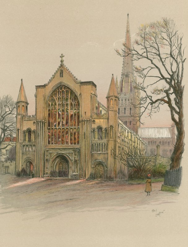 Norwich Katedrali by Cecil Charles Windsor Aldin