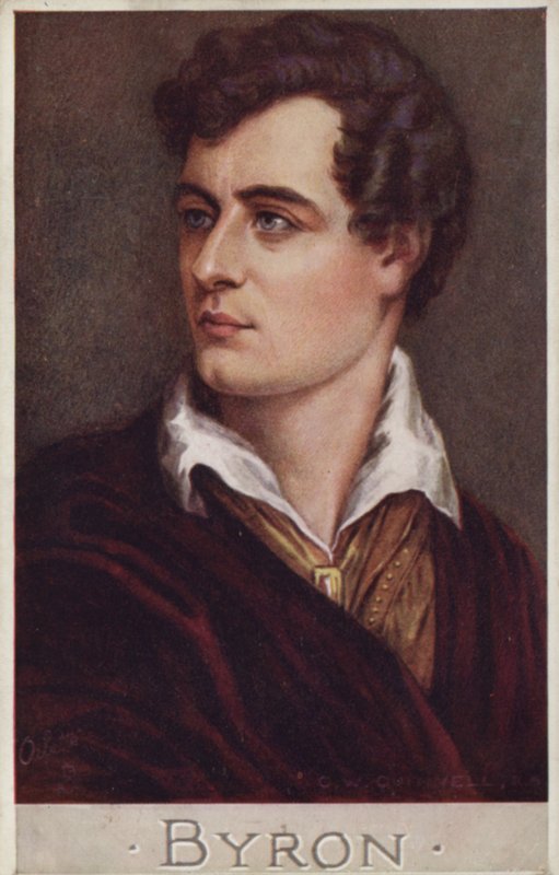 Lord Byron (1788-1824), İngiliz şair by Cecil Watson Quinnell