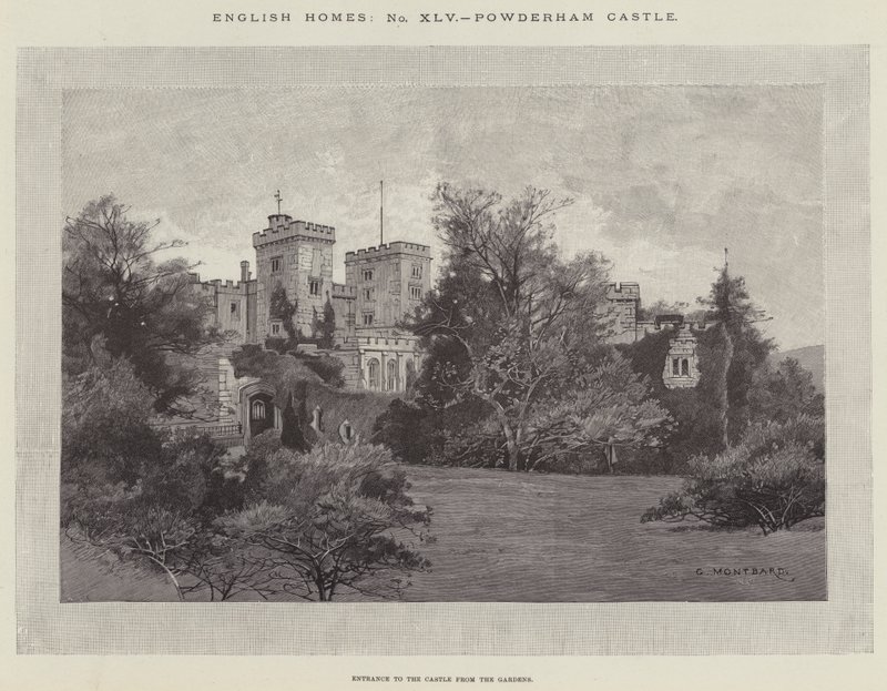 Powderham Kalesi by Charles Auguste Loye