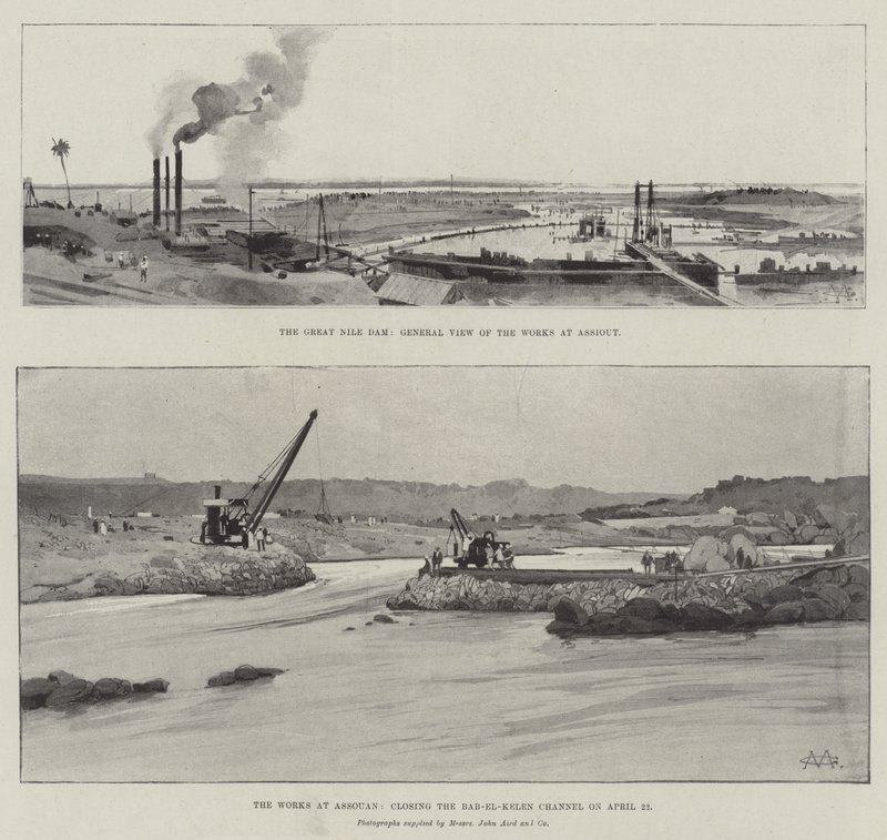 Büyük Nil Barajı by Charles Auguste Loye