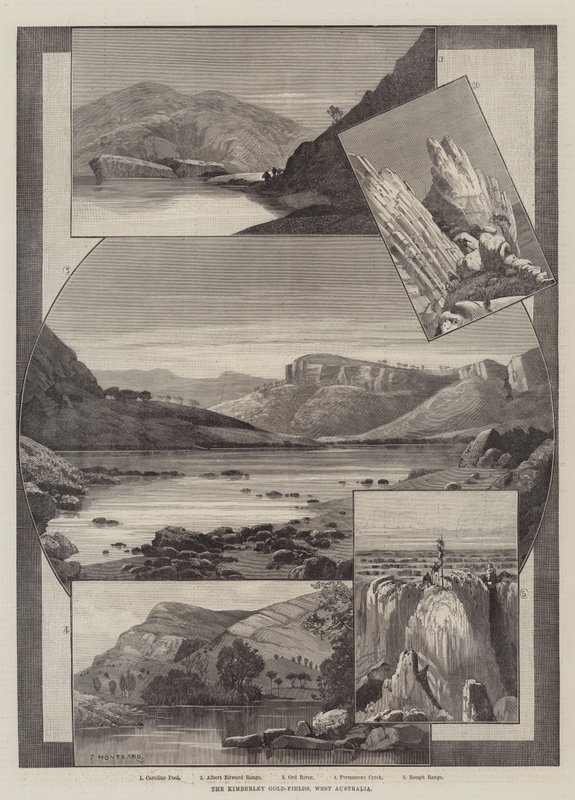 Kimberley Altın Tarlaları, Batı Avustralya by Charles Auguste Loye