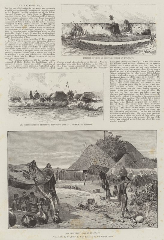 Matabili Savaşı by Charles Auguste Loye
