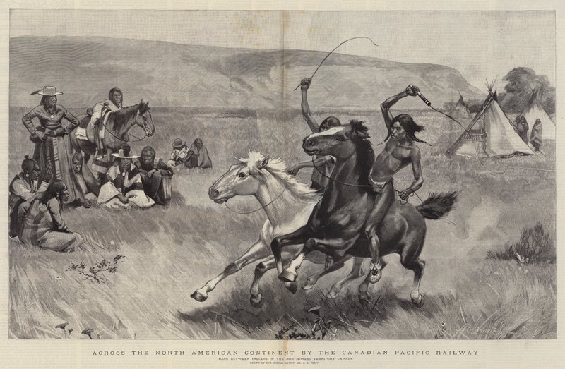 Kanada Pasifik Demiryolu tarafından Kuzey Amerika Kıtası boyunca by Charles Edwin Fripp