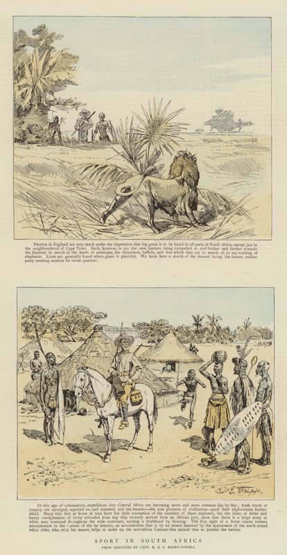 ದಕ್ಷಿಣ ಆಫ್ರಿಕಾ (ಕ್ರೊಮೊಲಿಥೊ)ಟರ್ಕ್‌ನಲ್ಲಿ ಕ್ರೀಡೆ by Charles Edwin Fripp