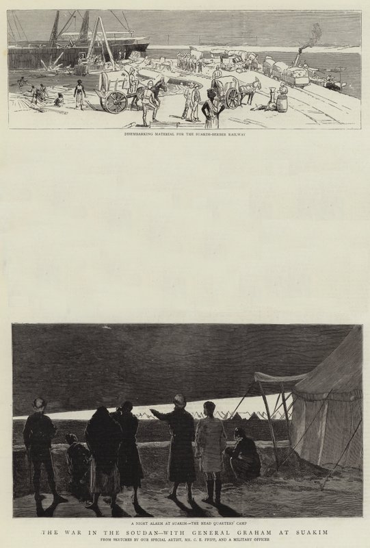 Soudan'daki Savaş, General Graham ile Suakim'de by Charles Edwin Fripp