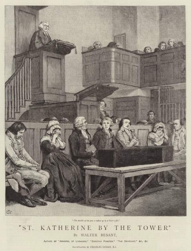 Kulenin yanında Aziz Katherine by Charles Green
