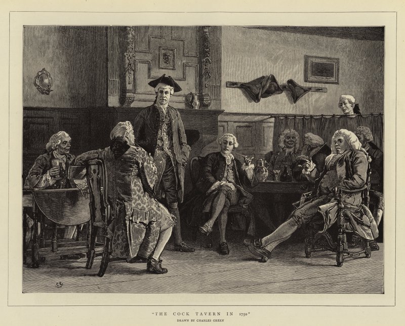 1750'de Horoz Tavernası by Charles Green