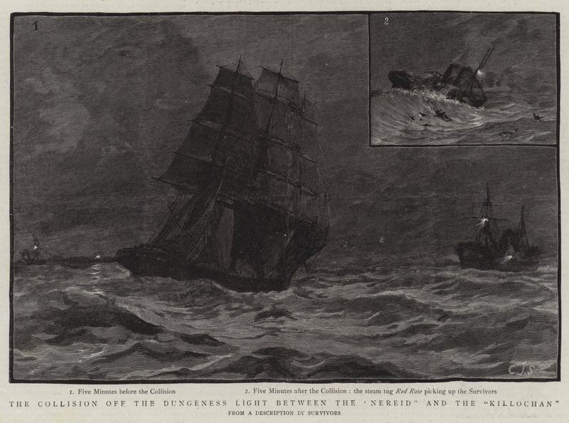 Nereid ve Killochan arasındaki Dungeness Light