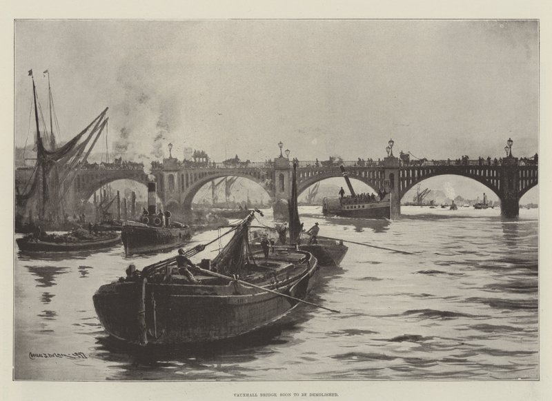 Vauxhall Köprüsü yakında yıkılacak by Charles John de Lacy