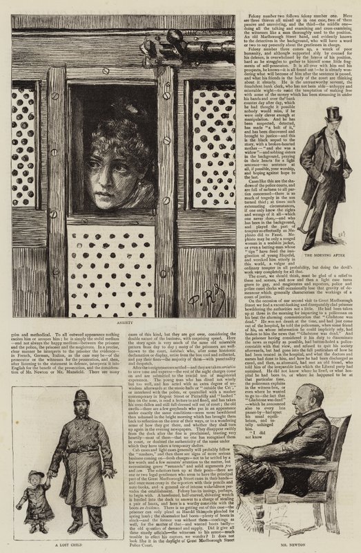 Londra Polis Mahkemelerinde Skeçler by Charles Paul Renouard