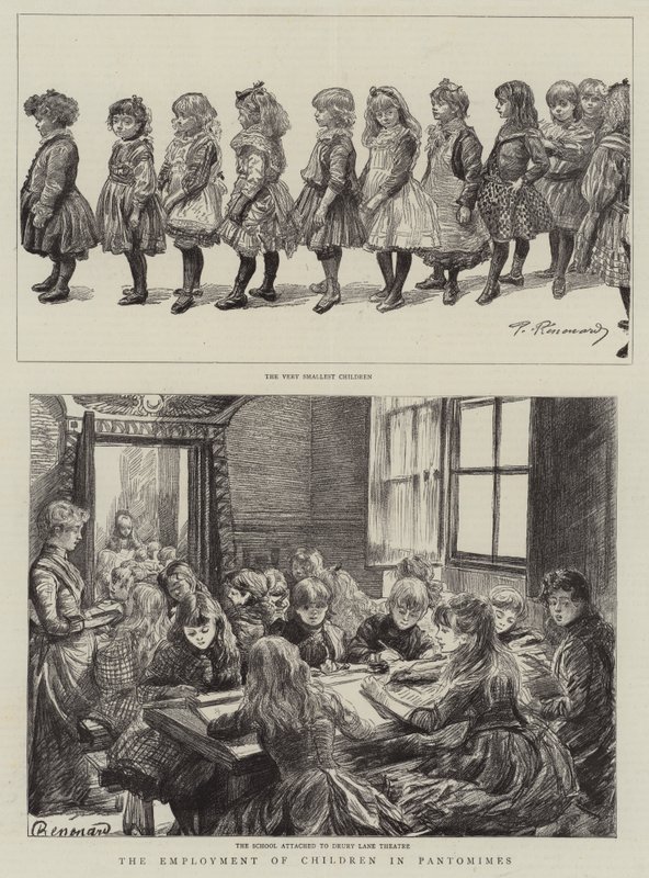 Pandomimlerde Çocuk İstihdamı by Charles Paul Renouard