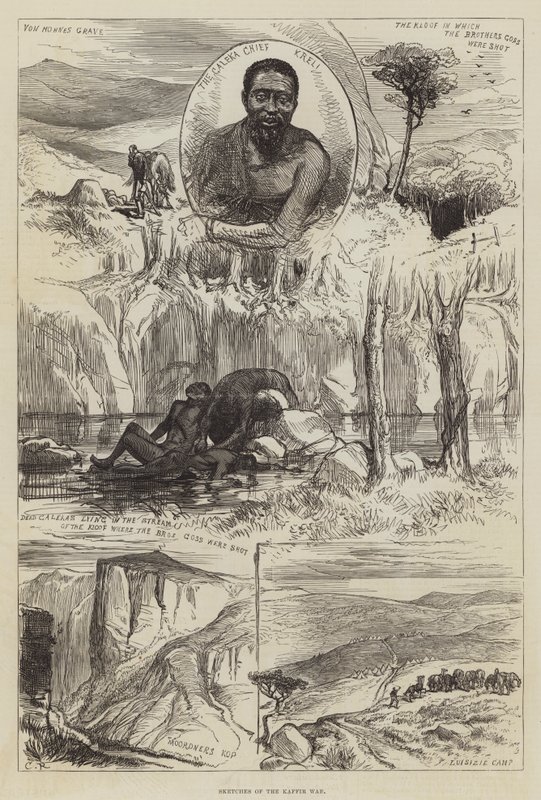 ಕಾಫಿರ್ ಯುದ್ಧ ಟರ್ಕಿಯ ರೇಖಾಚಿತ್ರಗಳು by Sir John Charles Robinson