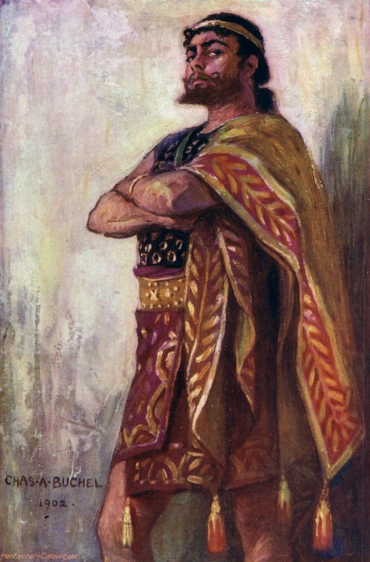 Antinous, Bay Oscar Asche (renkli taş) by Charles A. Buchel