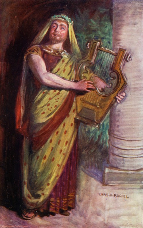 Phemius, Bay Courtice Pounds (renkli taş) by Charles A. Buchel