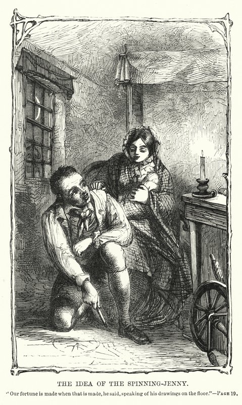 Dönen jenny fikri (gravür) by Charles Altamont Doyle