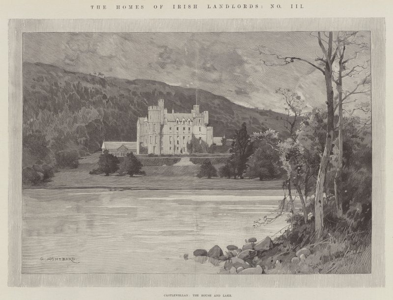 Castlewellan, Ev ve Göl by Charles Auguste Loye