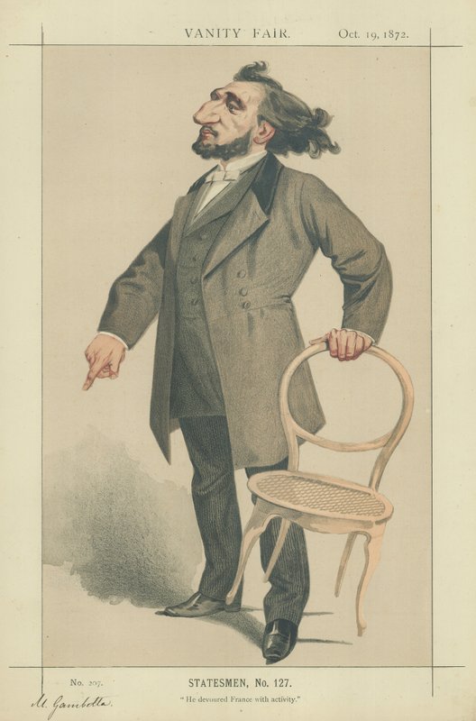 Leon Gambetta by Charles Auguste Loye