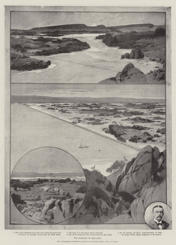 Nil Barajı by Charles Auguste Loye