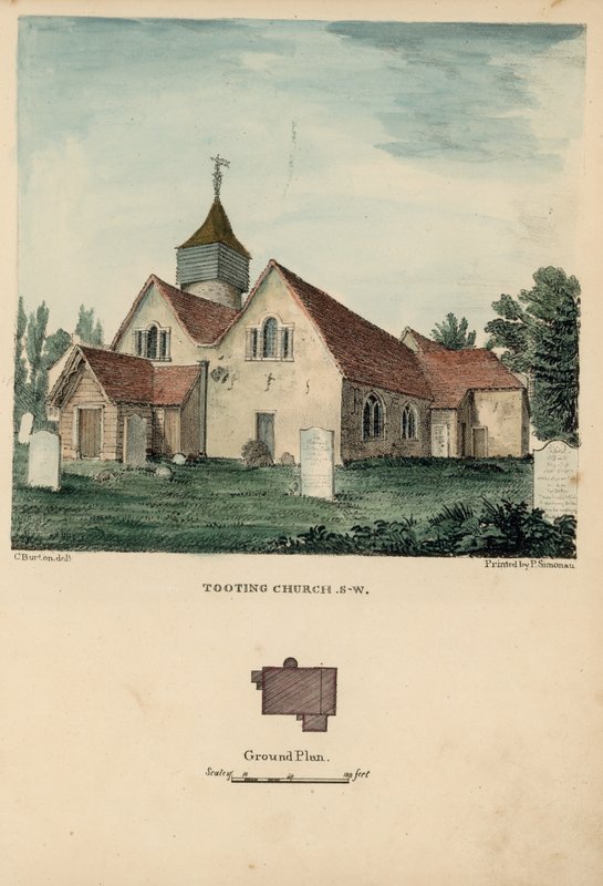 ಟೂಟಿಂಗ್ ಚರ್ಚ್ ಟರ್ಕ್‌ನ ನೈಋತ್ಯ ನೋಟ by Charles Burton