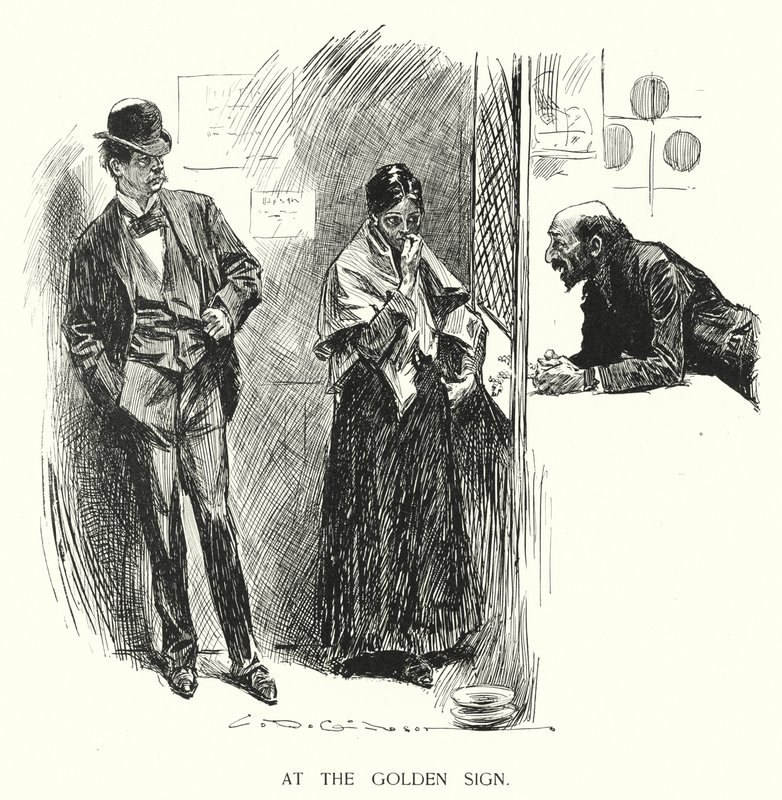 Altın İşaret'te (taş) by Charles Dana Gibson